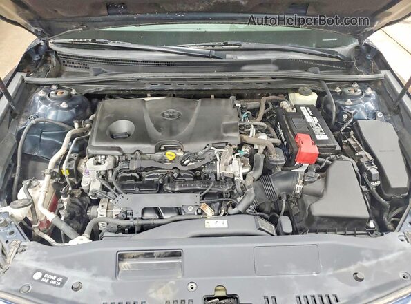 4T1B11HK5JU531265 2018 TOYOTA CAMRY Синий Вид задней части салона