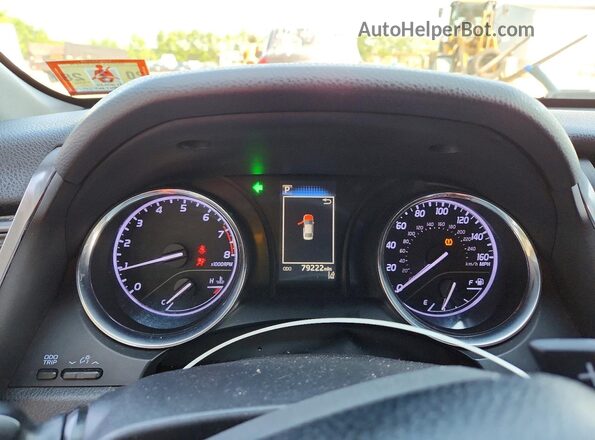 4T1B11HK8KU763599 2019 TOYOTA CAMRY Черный Вид щитка приборов