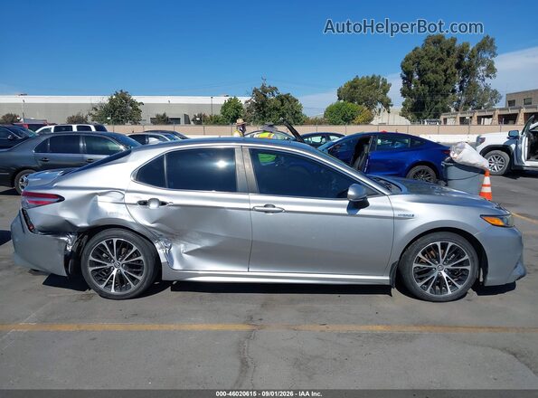 4T1B21HK5KU518630 2019 TOYOTA CAMRY HYBRID Silver უკანა სალონის ხედი