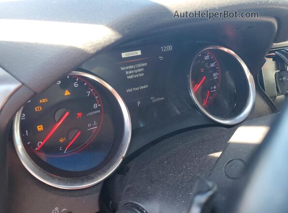 4T1B61HK5KU298149 2019 TOYOTA CAMRY Silver Вид щитка приладів