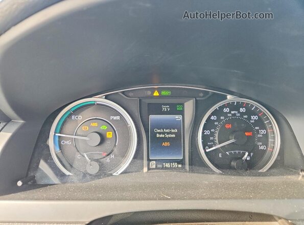 4T1BD1FK0GU180400 2016 TOYOTA CAMRY White Вид щитка приладів