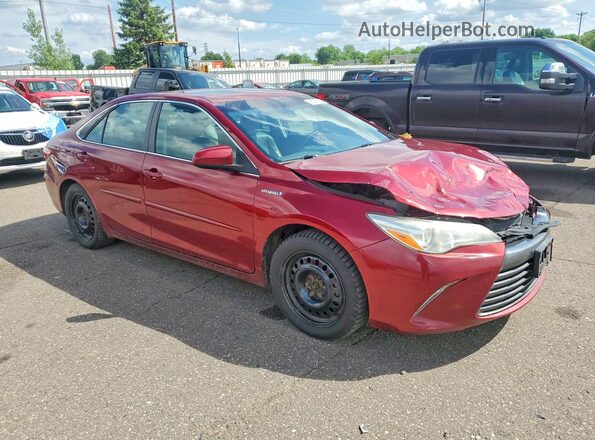 4T1BD1FKXHU201366 2017 TOYOTA CAMRY Red Առջևի աջ