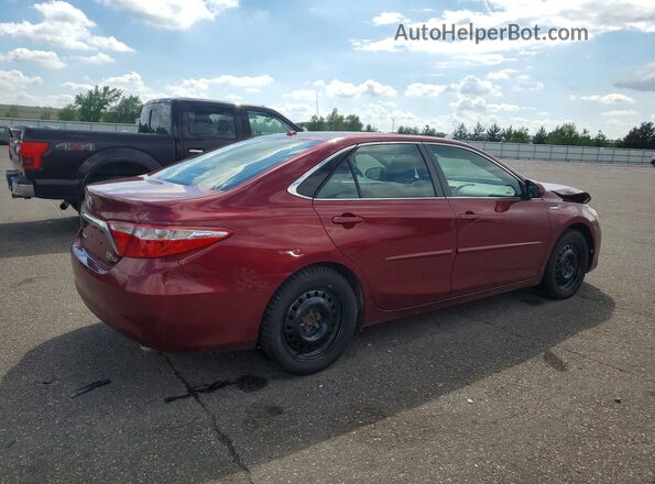 4T1BD1FKXHU201366 2017 TOYOTA CAMRY Red Հետևի աջ