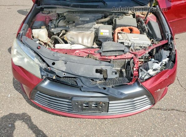 4T1BD1FKXHU201366 2017 TOYOTA CAMRY Red Սալոնի հետևի տեսք