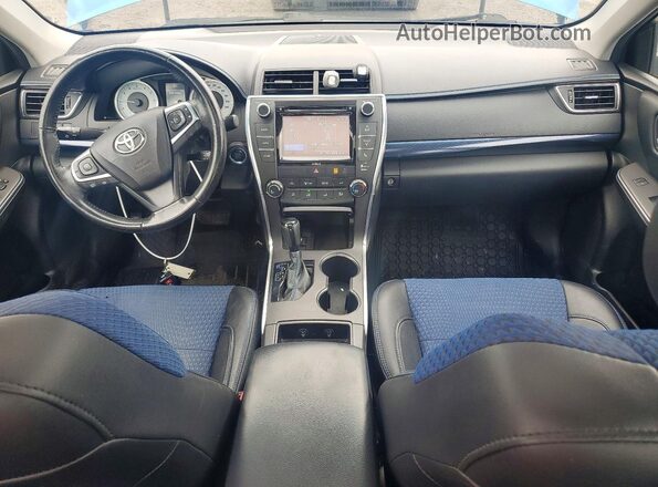 4T1BF1FK1GU561117 2016 TOYOTA CAMRY Blue წინა პანელის ხედი