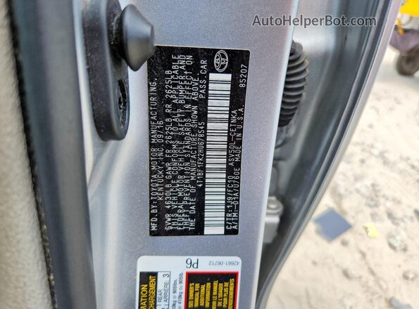 4T1BF1FK2HU678545 2017 TOYOTA CAMRY Gray Շարժիչի բաժամունքի տեսք