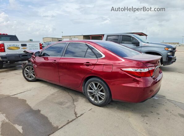 4T1BF1FK5GU579376 2016 TOYOTA CAMRY Red Trasero izquierdo