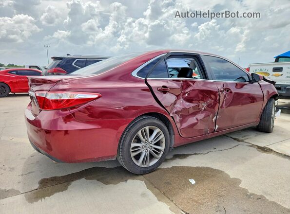 4T1BF1FK5GU579376 2016 TOYOTA CAMRY Red Trasero derecho