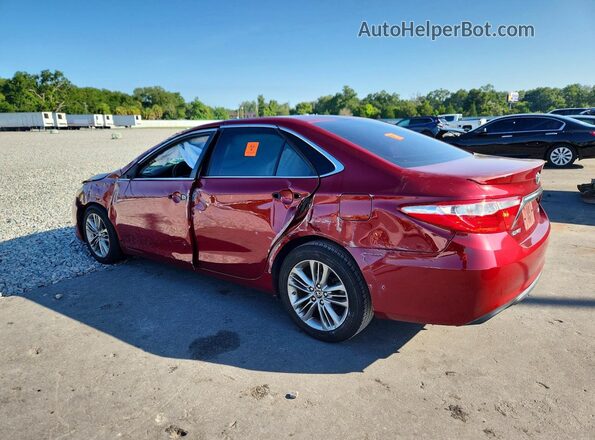 4T1BF1FK5HU758955 2017 TOYOTA CAMRY Red Հետևի ձախ