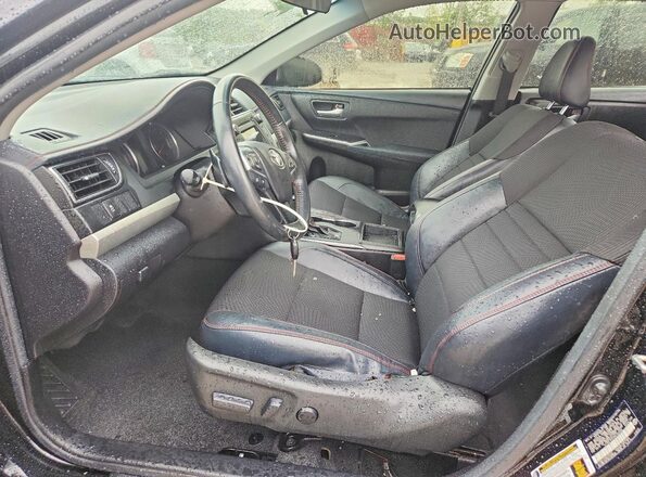 4T1BF1FK7GU183059 2016 TOYOTA CAMRY Черный Вид салона спереди