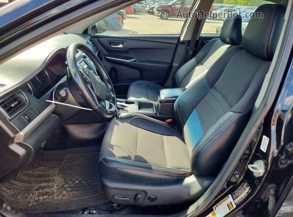 4T1BF1FK7HU406587 2017 TOYOTA CAMRY Black Вид салону спереду