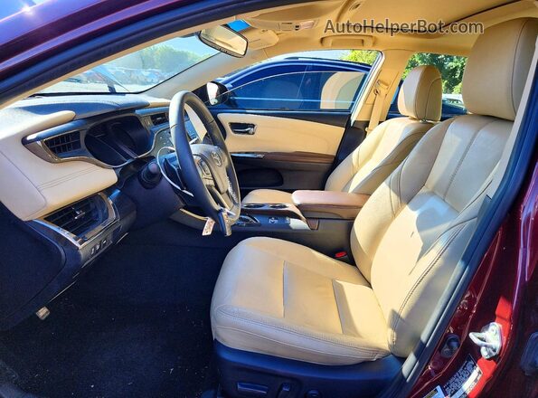 4T1BK1EB5HU254032 2017 TOYOTA AVALON Maroon წინა სალონის ხედი
