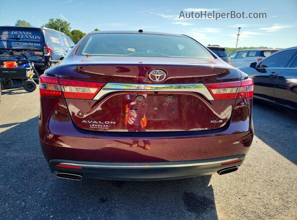 4T1BK1EB5HU254032 2017 TOYOTA AVALON Maroon უკანა ხედი