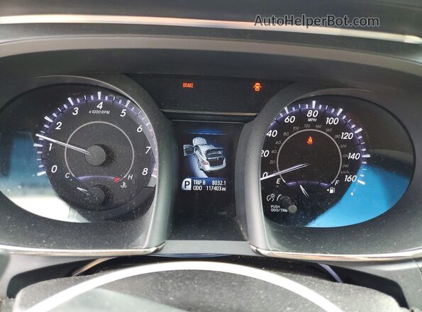 4T1BK1EB8GU200870 2016 TOYOTA AVALON White Instrument cluster view