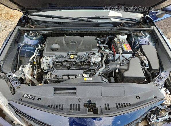 4T1C11AK6MU609250 2021 TOYOTA CAMRY Blue უკანა სალონის ხედი
