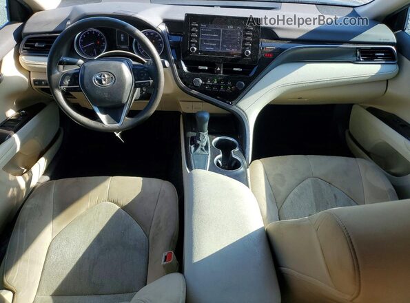 4T1C11AKXMU556827 2021 TOYOTA CAMRY Blue წინა პანელის ხედი