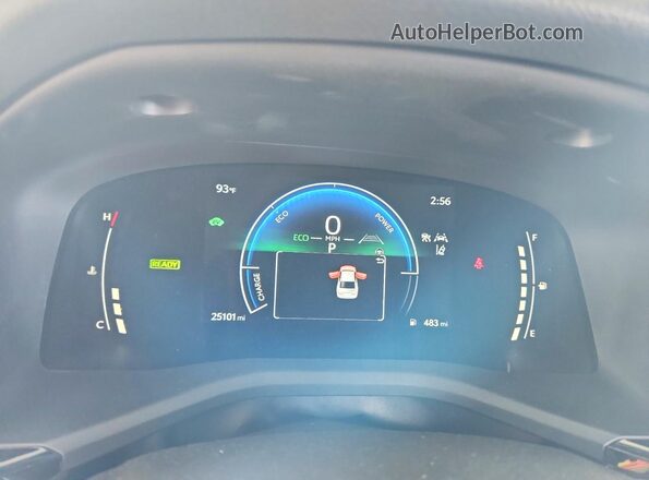 4T1DAACK0SU101905 2025 TOYOTA CAMRY Красный Вид щитка приборов