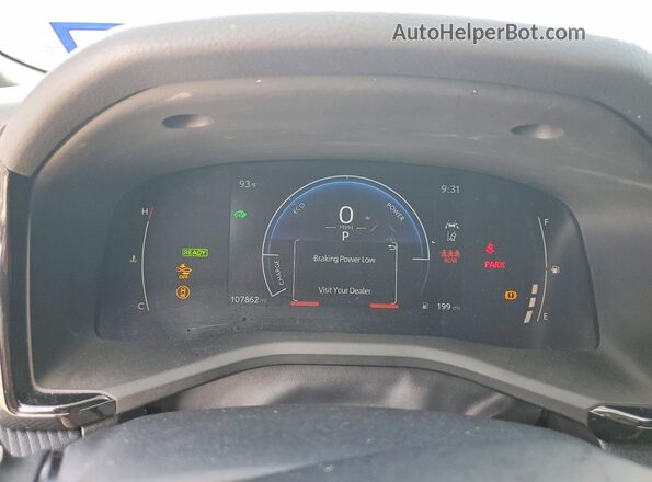 4T1DAACK2SU014264 2025 TOYOTA CAMRY White Вид щитка приладів