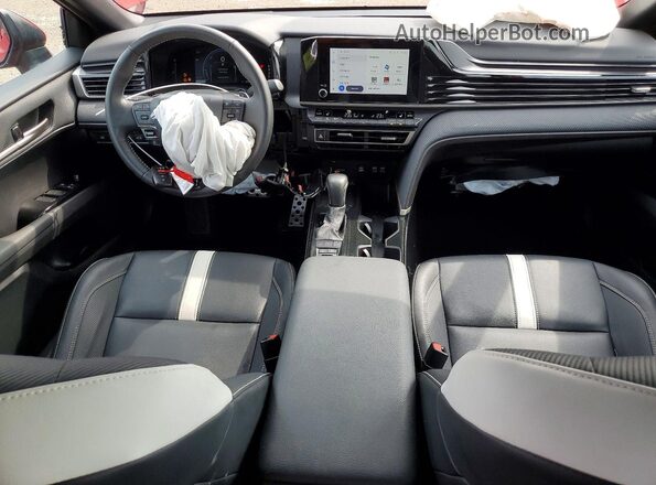 4T1DAACK2SU171549 2025 TOYOTA CAMRY Red Dashboard view