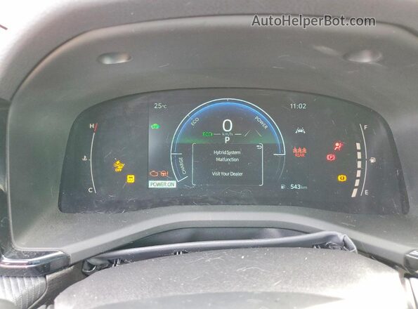 4T1DAACK2SU171549 2025 TOYOTA CAMRY Red Instrument cluster view