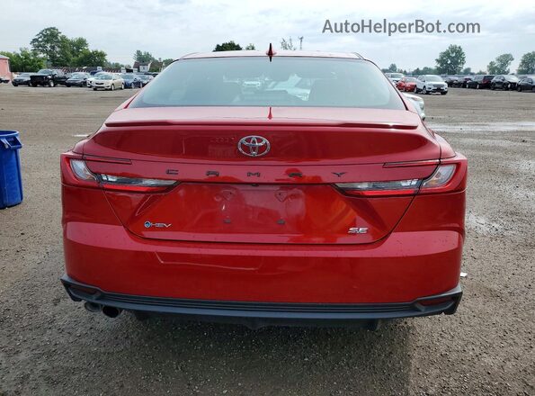 4T1DAACK2SU171549 2025 TOYOTA CAMRY Red Rear view