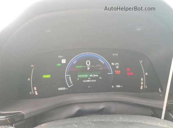 4T1DAACK3SU012328 2025 TOYOTA CAMRY Белый Вид щитка приборов