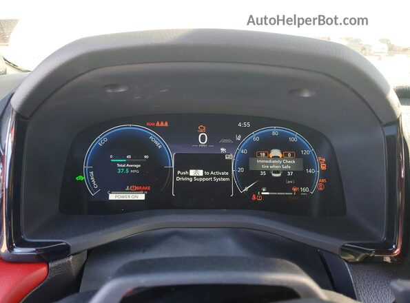4T1DAACK4SU190121 2025 TOYOTA CAMRY Белый Вид щитка приборов