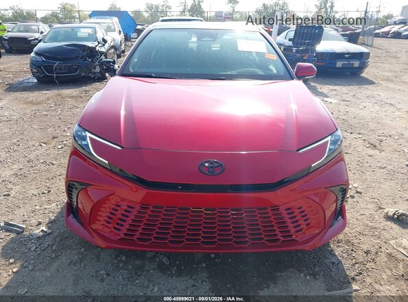 4T1DAACK6SU095883 2025 TOYOTA CAMRY Red Սարքավորումների վահանակի տեսք