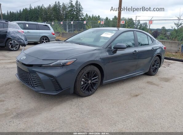 4T1DAACK6SU590908 2025 TOYOTA CAMRY Gray წინა მარცხენა ხედი სამი მეოთხედიდან