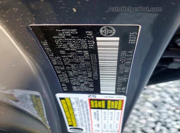 4T1DAACK9TU722223 2026 TOYOTA CAMRY Gray Widok komory silnika