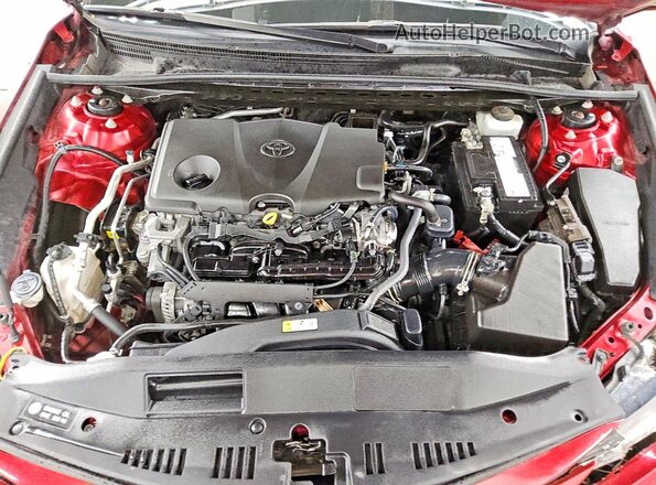 4T1F11BK2NU070400 2022 TOYOTA CAMRY Red Widok wnętrza z tyłu