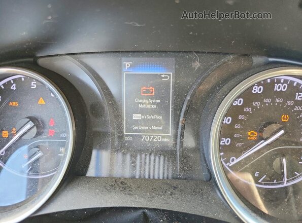 4T1G11AK7LU509402 2020 TOYOTA CAMRY White Instrument cluster view