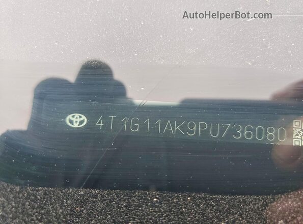 4T1G11AK9PU736080 2023 TOYOTA CAMRY Black Вид підкапотного простору