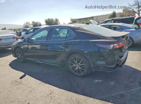 4T1G11AKXMU420117 2021 TOYOTA CAMRY Black Հետևի ձախ