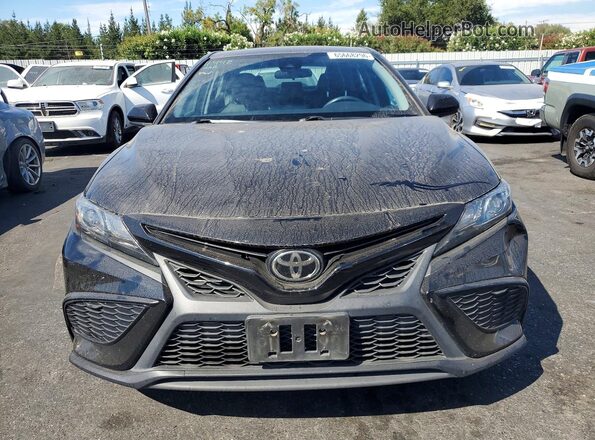 4T1G11AKXMU420117 2021 TOYOTA CAMRY Black Դիմացի տեսք