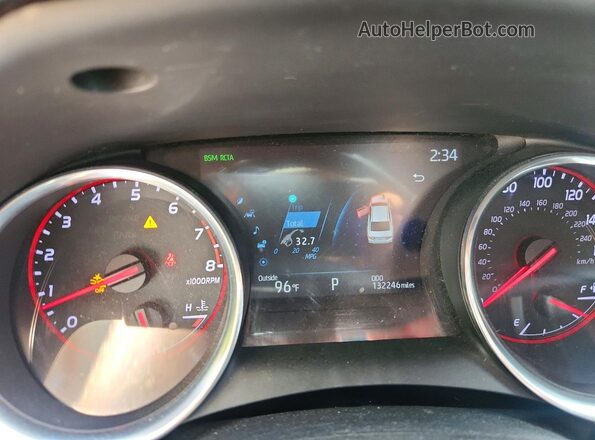 4T1K61AK8LU923686 2020 TOYOTA CAMRY Gray Սարքավորումների վահանակի տեսք