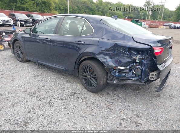 4T1R11AK4NU620162 2022 TOYOTA CAMRY Dark Blue Rear left