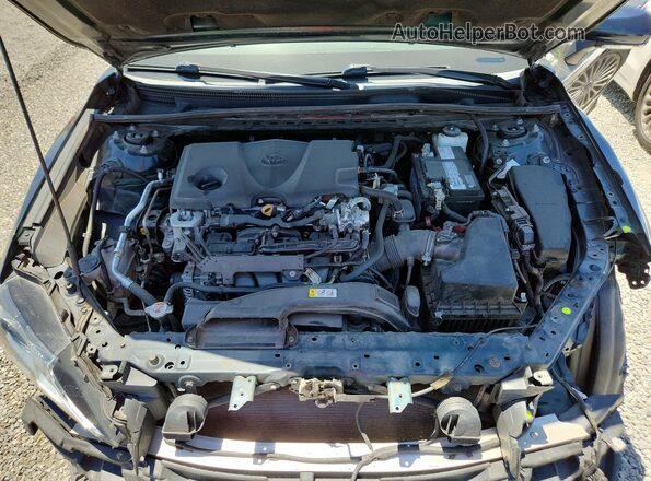 4T1R11AKXMU491715 2021 TOYOTA CAMRY Синий Вид задней части салона