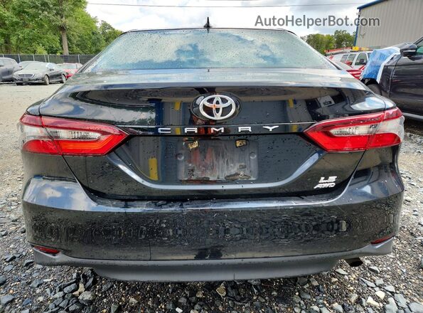4T1R11BK2MU020334 2021 TOYOTA CAMRY Black Rear view