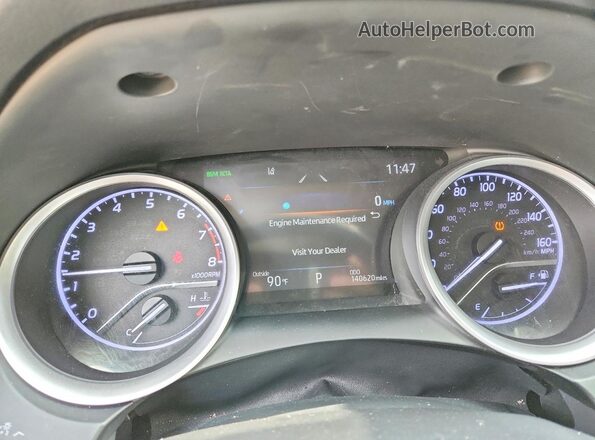 4T1R11BK2MU020334 2021 TOYOTA CAMRY Black Instrument cluster view