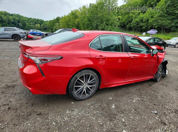4T1T11BKXMU021916 2021 TOYOTA CAMRY Red Հետևի աջ