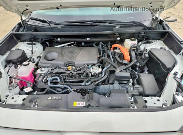4T3B6RFV2NU087952 2022 TOYOTA RAV4 White Vista del compartimento del motor