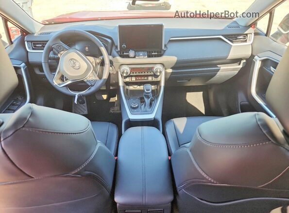 4T3B6RFV6SU191789 2025 TOYOTA RAV4 Red Dashboard view