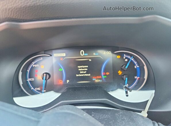 4T3B6RFV6SU191789 2025 TOYOTA RAV4 Red Instrument cluster view