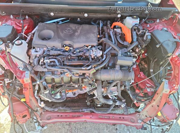 4T3B6RFV6SU191789 2025 TOYOTA RAV4 Red Engine compartment view