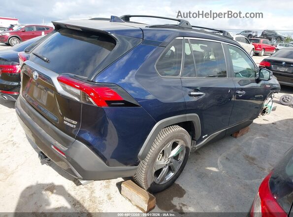 4T3D6RFV3MU023491 2021 TOYOTA RAV4 HYBRID Blue Rear right
