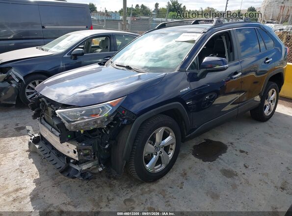 4T3D6RFV3MU023491 2021 TOYOTA RAV4 HYBRID Blue Front left