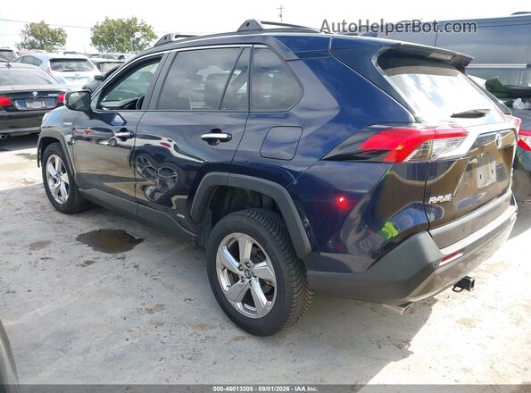 4T3D6RFV3MU023491 2021 TOYOTA RAV4 HYBRID Blue Rear left