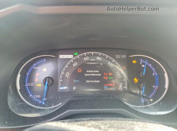 4T3D6RFV9MU053627 2021 TOYOTA RAV4 Charcoal Instrument cluster view