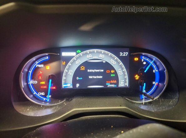 4T3E6RFV0RU164417 2024 TOYOTA RAV4 Gray ხელსაწყოთა პანელის ხედი